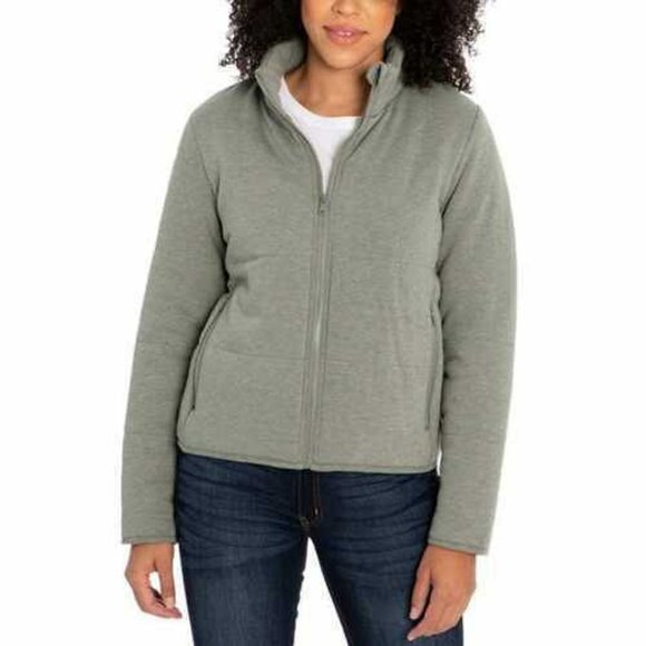 Three Dots Ladies' Quilted Jacket Green - Picture 1 of 1